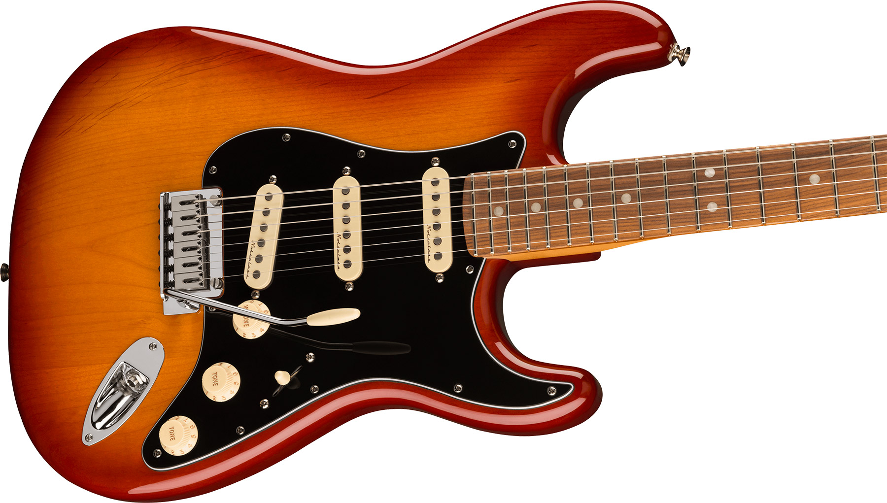 Fender Strat Player Plus Mex 2023 3s Trem Pf - Sienna Sunburst - E-Gitarre in Str-Form - Variation 2