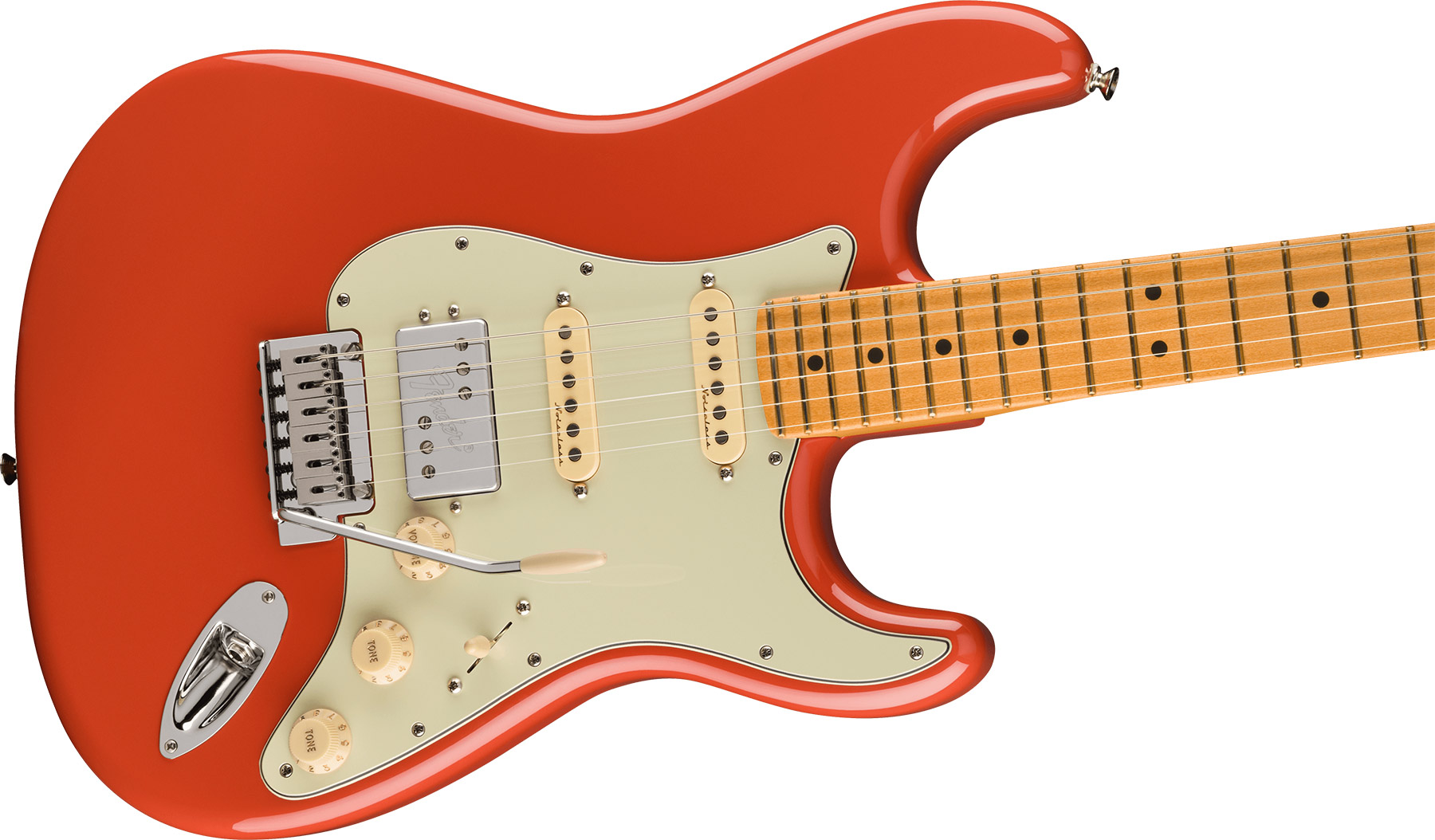 Fender Strat Player Plus Mex 2023 Hss Trem Mn - Fiesta Red - E-Gitarre in Str-Form - Variation 2