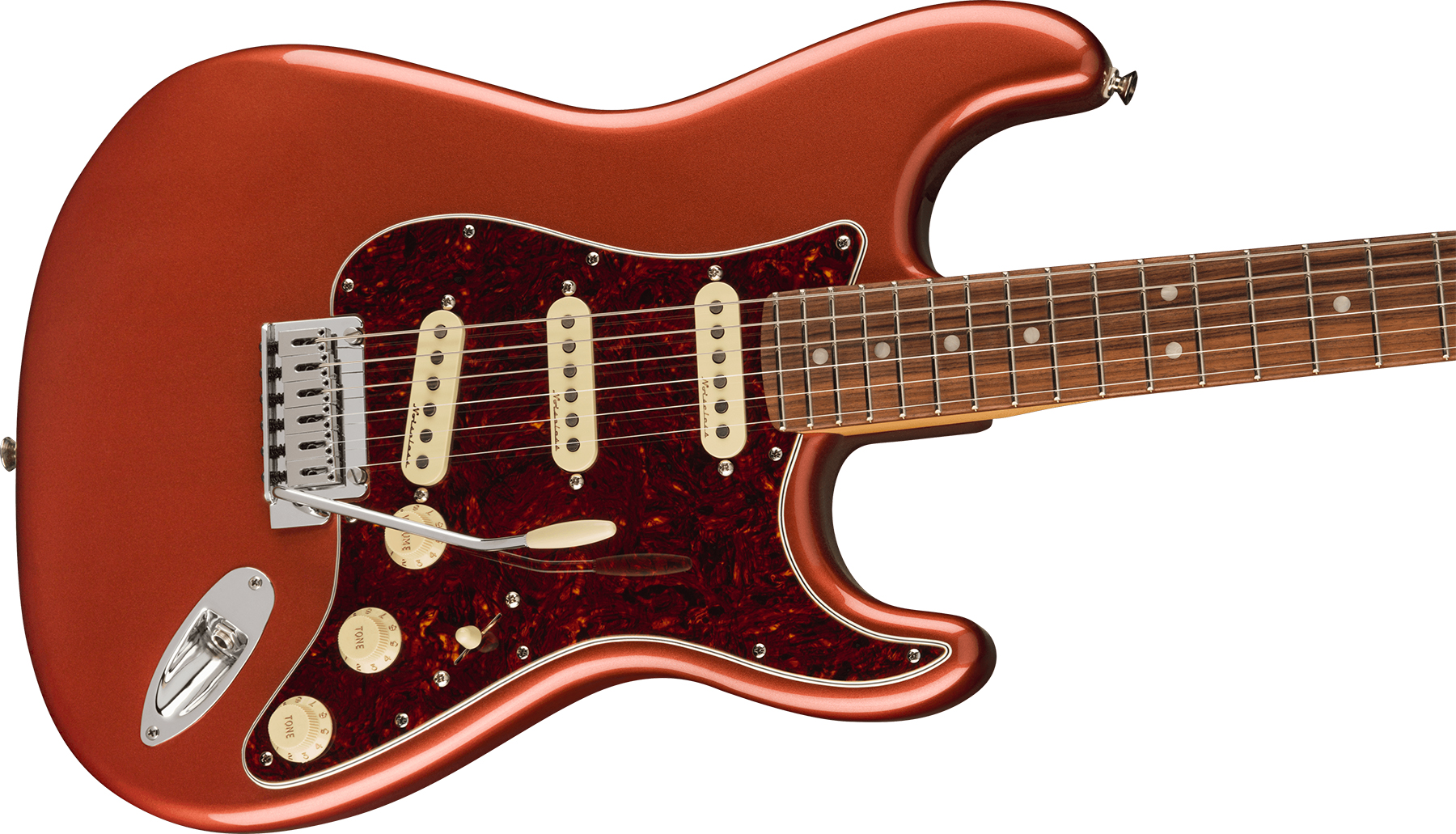 Fender Strat Player Plus Mex 3s Trem Pf - Aged Candy Apple Red - E-Gitarre in Str-Form - Variation 2
