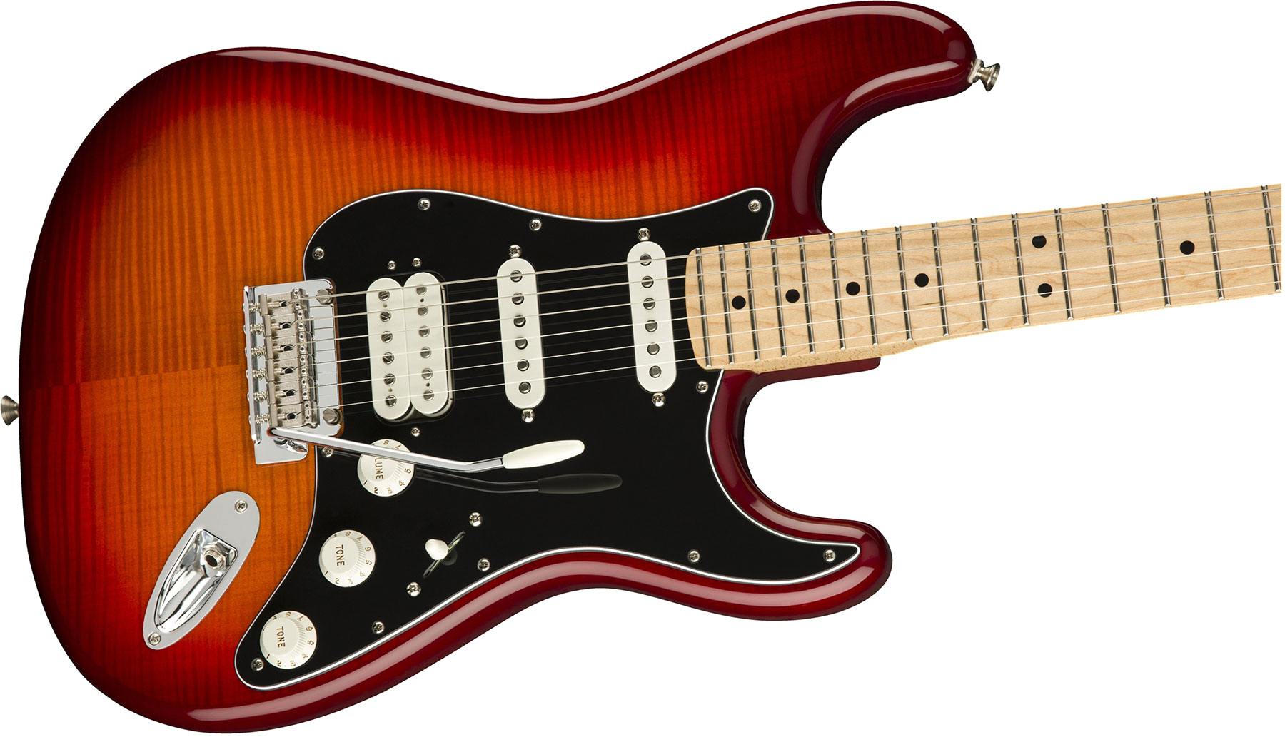 Fender Strat Player Plus Top Mex Hss Mn - Aged Cherry Burst - E-Gitarre in Str-Form - Variation 2