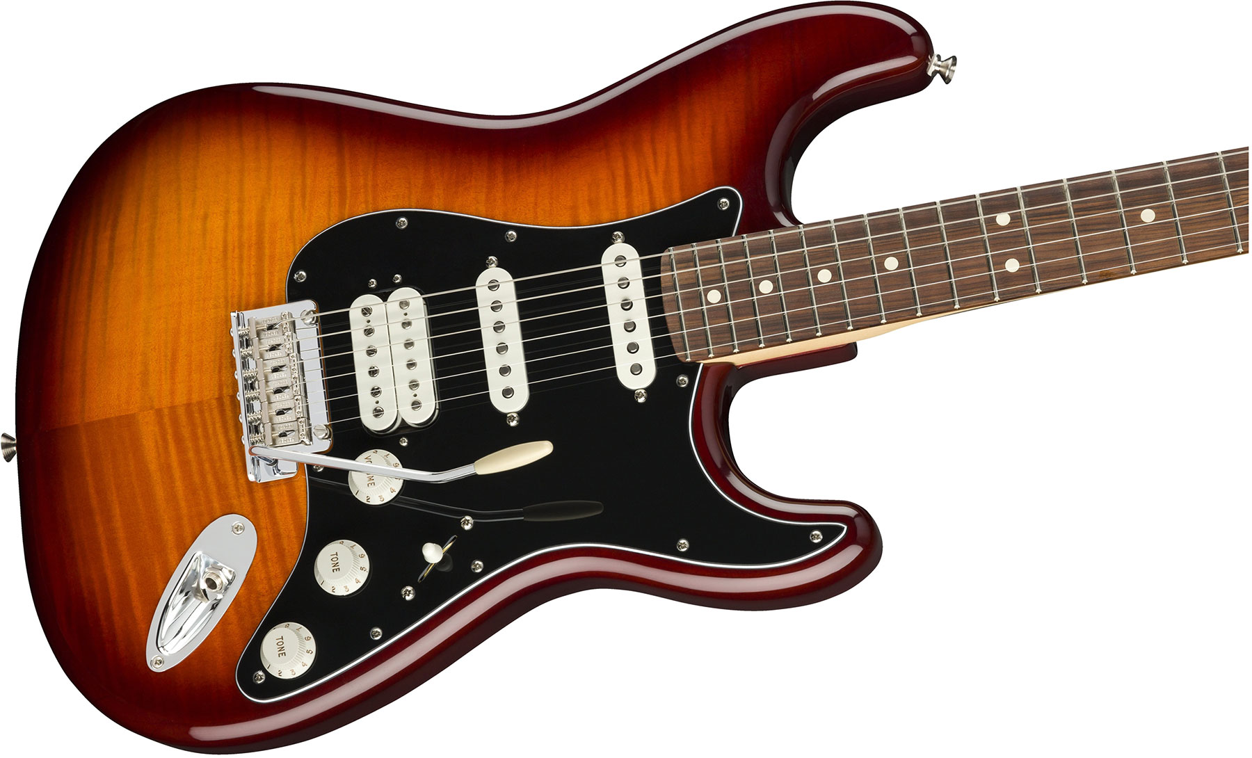 Fender Strat Player Plus Top Mex Hss Pf - Tobacco Burst - E-Gitarre in Str-Form - Variation 2