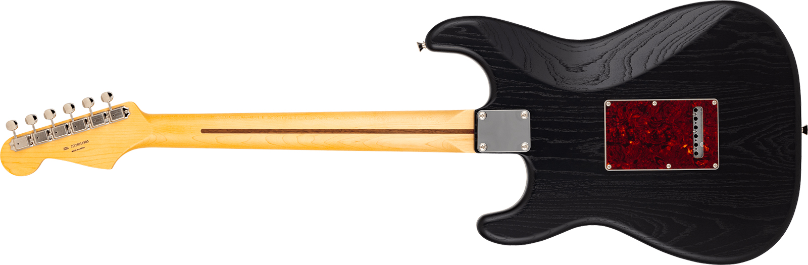 Fender Strat Raw Ash Mij Ltd Jap 3s Trem Rw - Black - E-Gitarre in Str-Form - Variation 1