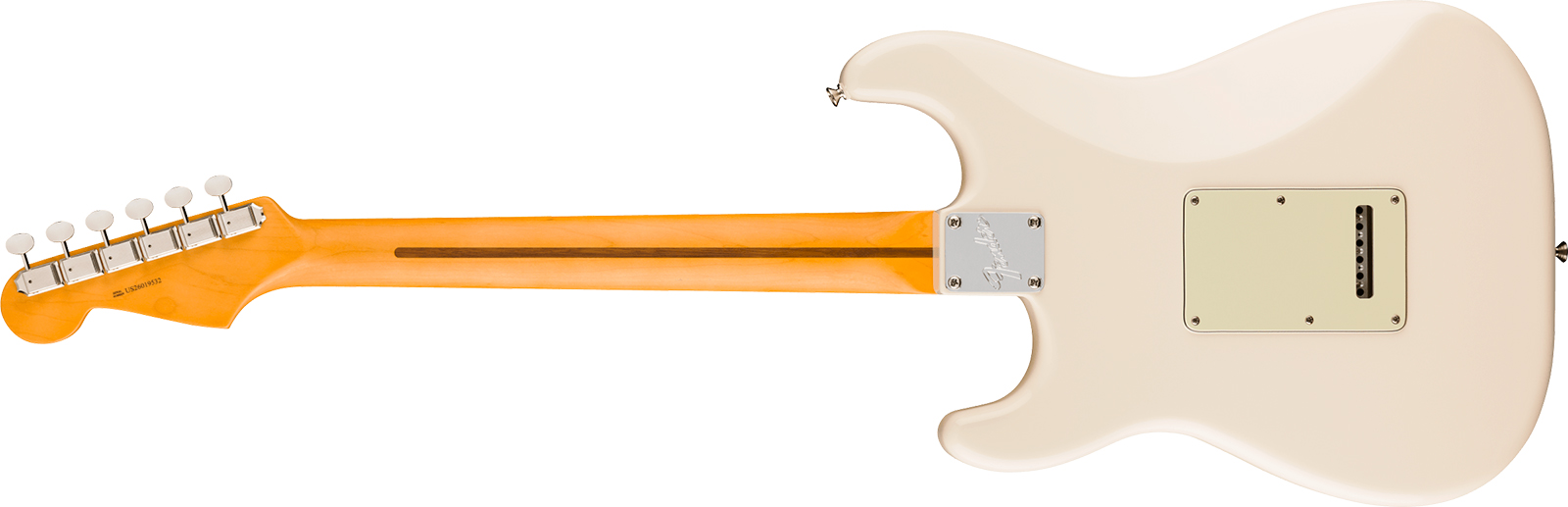 Fender Strat Silent System American Pro. Classic Ltd 3s Trem Mn - Olympic White - E-Gitarre in Str-Form - Variation 1