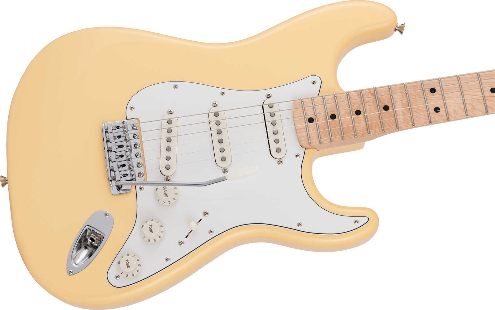 Fender Strat Traditional 70s Mij Ltd Jap 3s Trem Mn - Vintage White - E-Gitarre in Str-Form - Variation 2