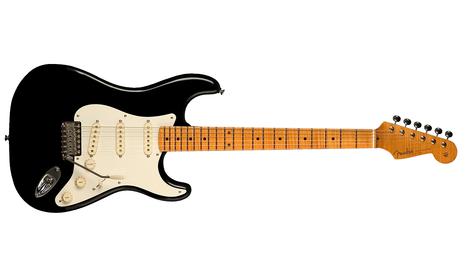 Fender Strat Eric Johnson Usa Signature Sss Mn - Black - E-Gitarre in Str-Form - Variation 1