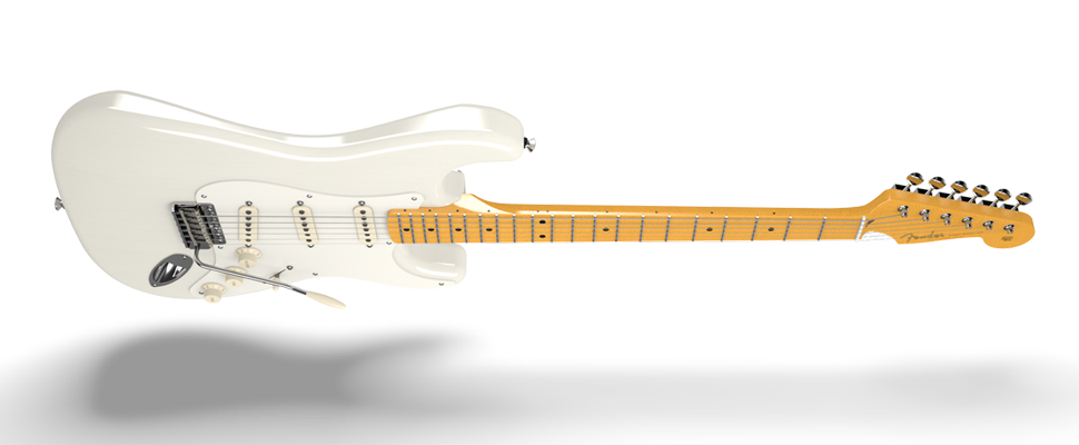 Fender Strat Eric Johnson Usa Sss Mn - White Blonde - E-Gitarre in Str-Form - Variation 3