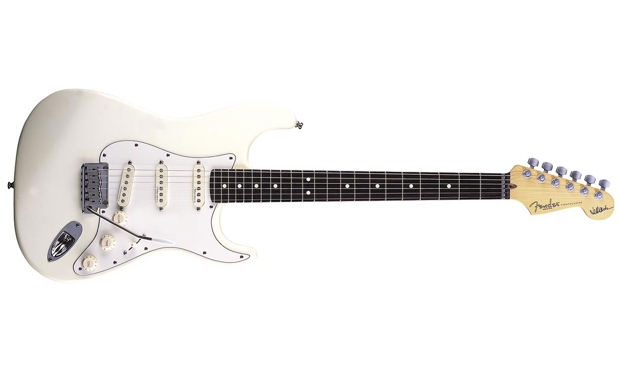 Fender Jeff Beck Strat Usa Signature 3s Trem Rw - Olympic White - E-Gitarre in Str-Form - Variation 1