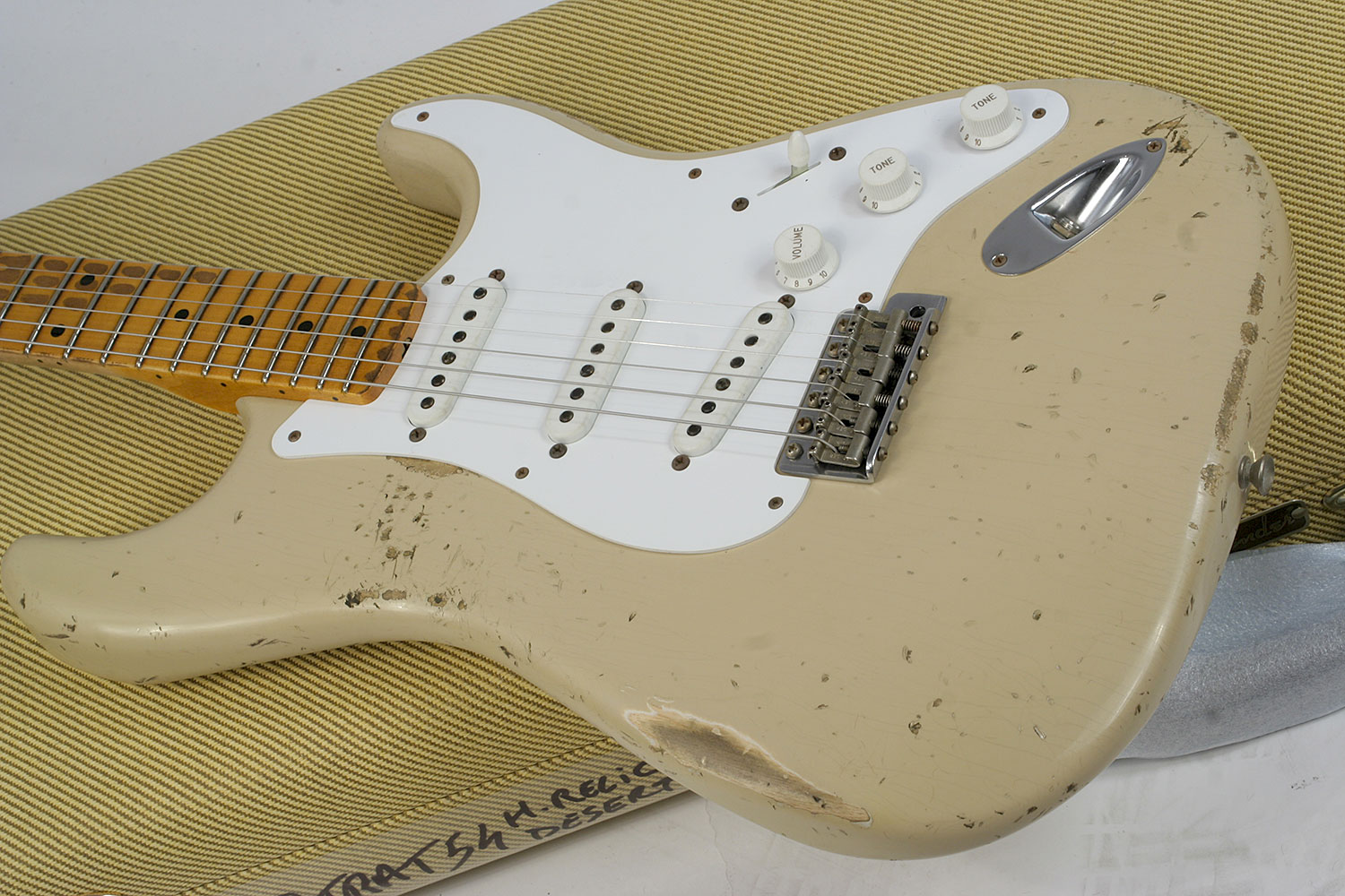 Fender Custom Shop Strat 1954 60th Anniversary Mn - Heavy Relic, Desert Sand - E-Gitarre in Str-Form - Variation 5