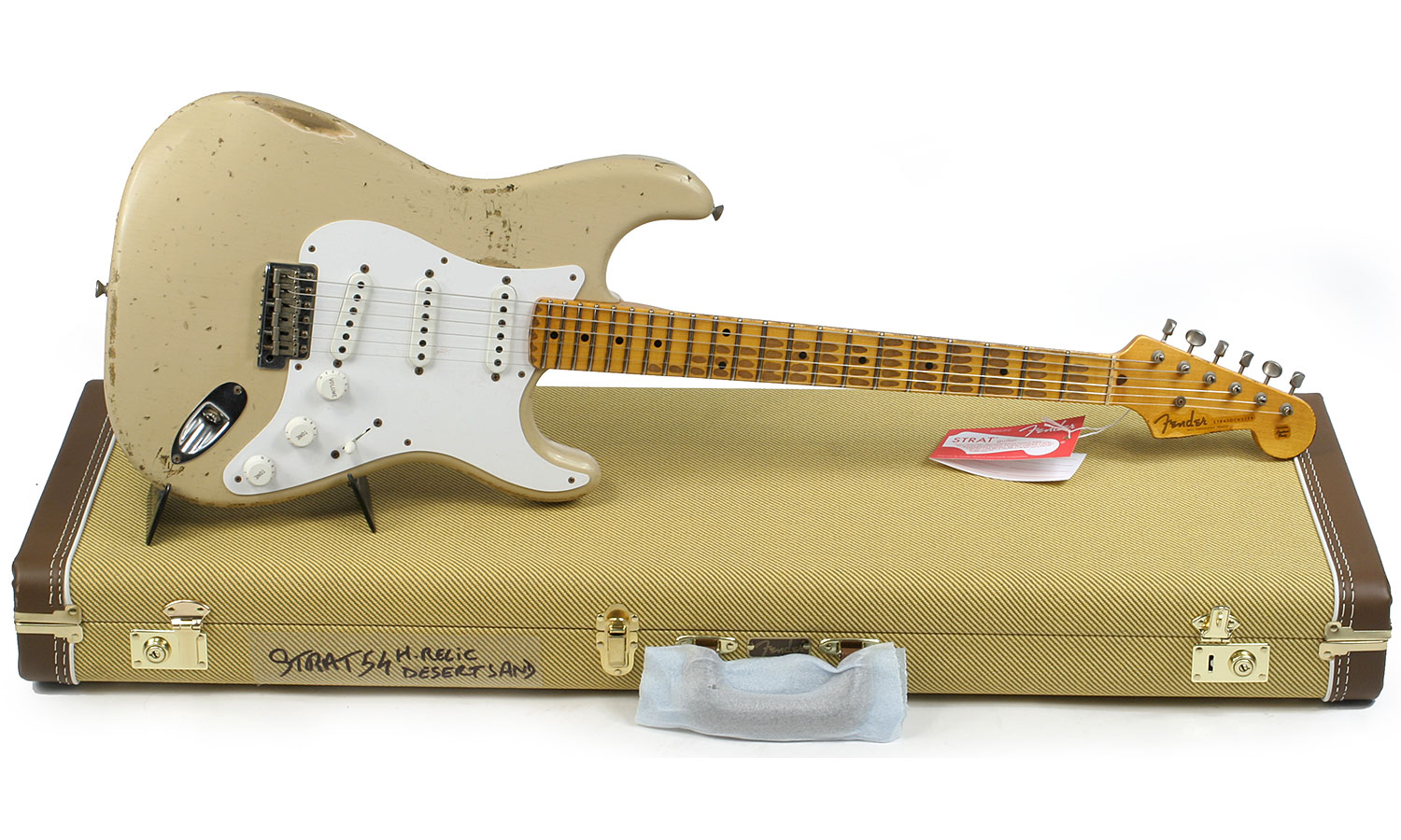 Fender Custom Shop Strat 1954 60th Anniversary Mn - Heavy Relic, Desert Sand - E-Gitarre in Str-Form - Variation 1