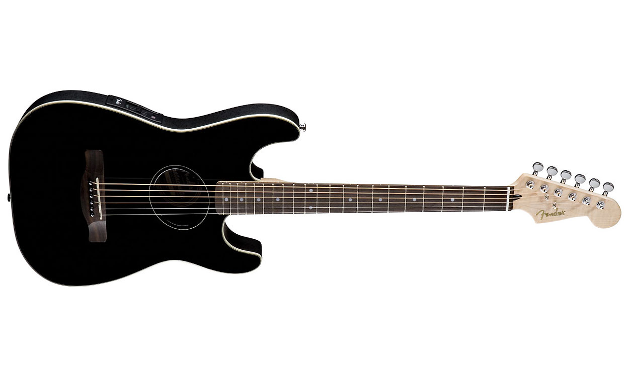 Fender Stratacoustic Standard (rw) - Black Gloss - Western-Reisegitarre - Variation 1
