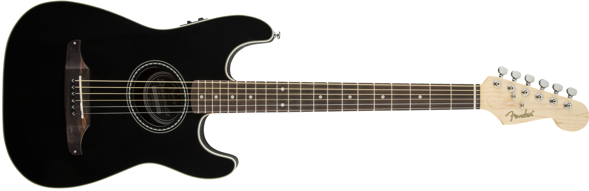Fender Stratacoustic Standard (wal) - Black - Westerngitarre & electro - Variation 4