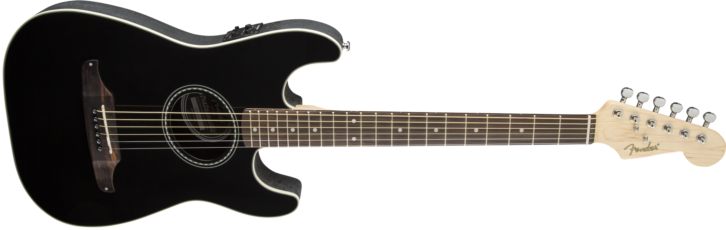 Fender Stratacoustic Standard (wal) - Black - Westerngitarre & electro - Variation 5