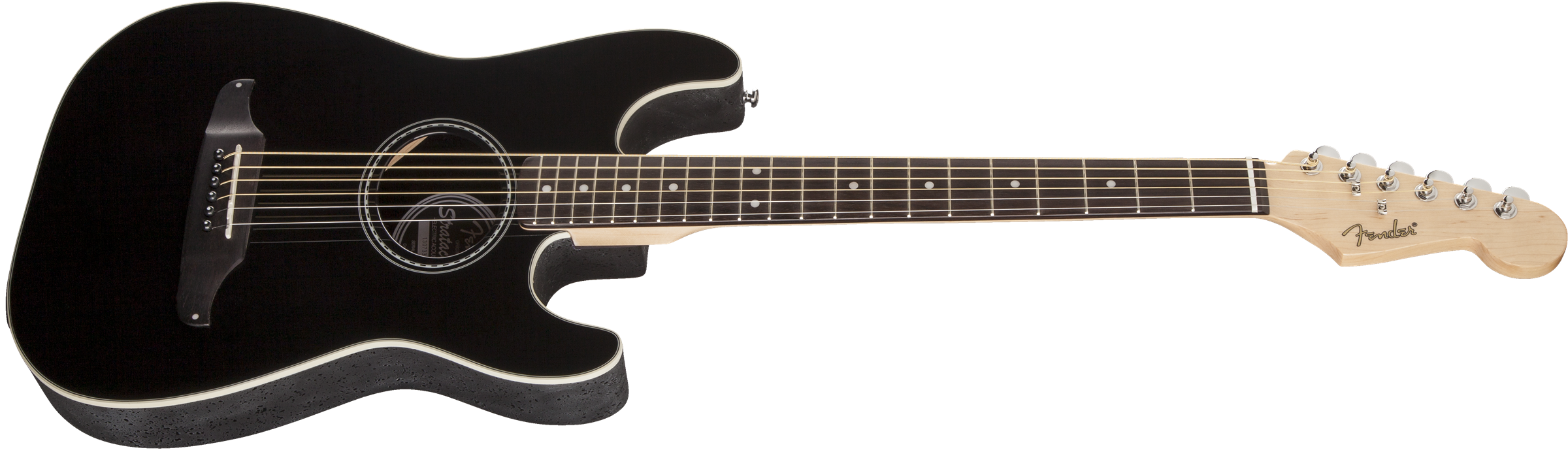 Fender Stratacoustic Standard (wal) - Black - Westerngitarre & electro - Variation 6
