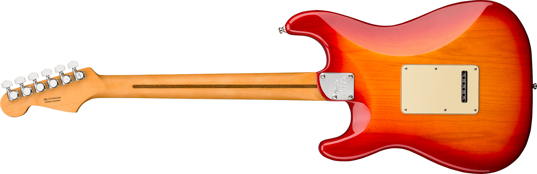 Fender Strat American Ultra 2019 Usa Rw - Plasma Red Burst - E-Gitarre in Str-Form - Variation 1