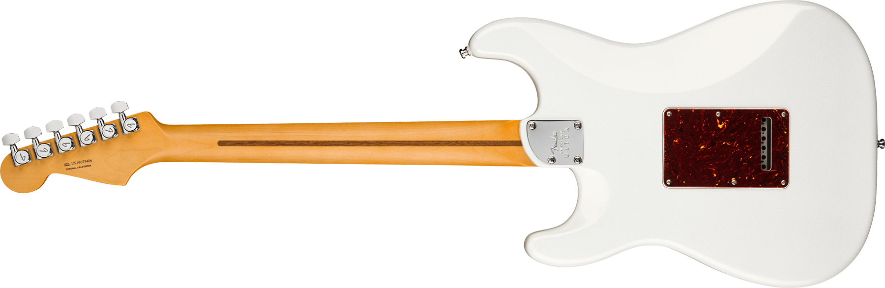 Fender Strat American Ultra 2019 Usa Rw - Arctic Pearl - E-Gitarre in Str-Form - Variation 1