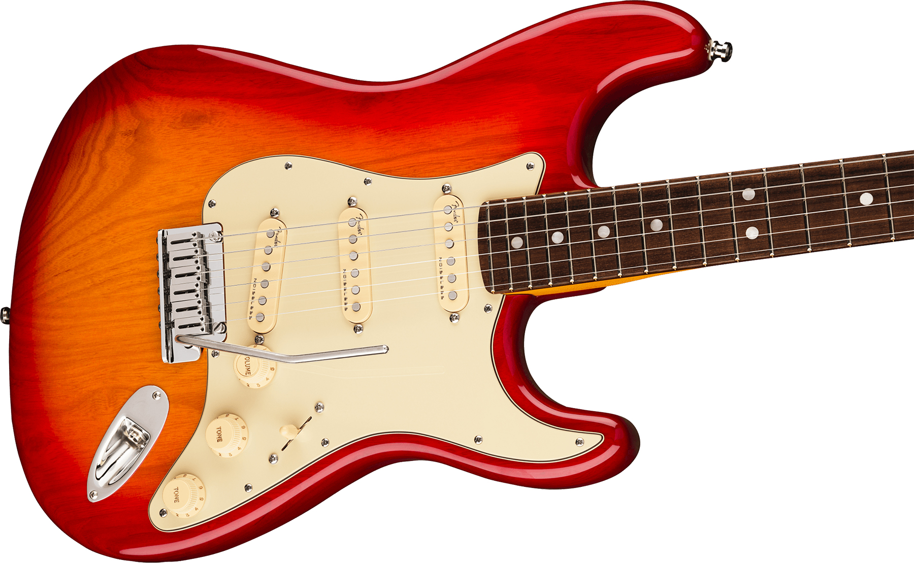 Fender Strat American Ultra 2019 Usa Rw - Plasma Red Burst - E-Gitarre in Str-Form - Variation 2