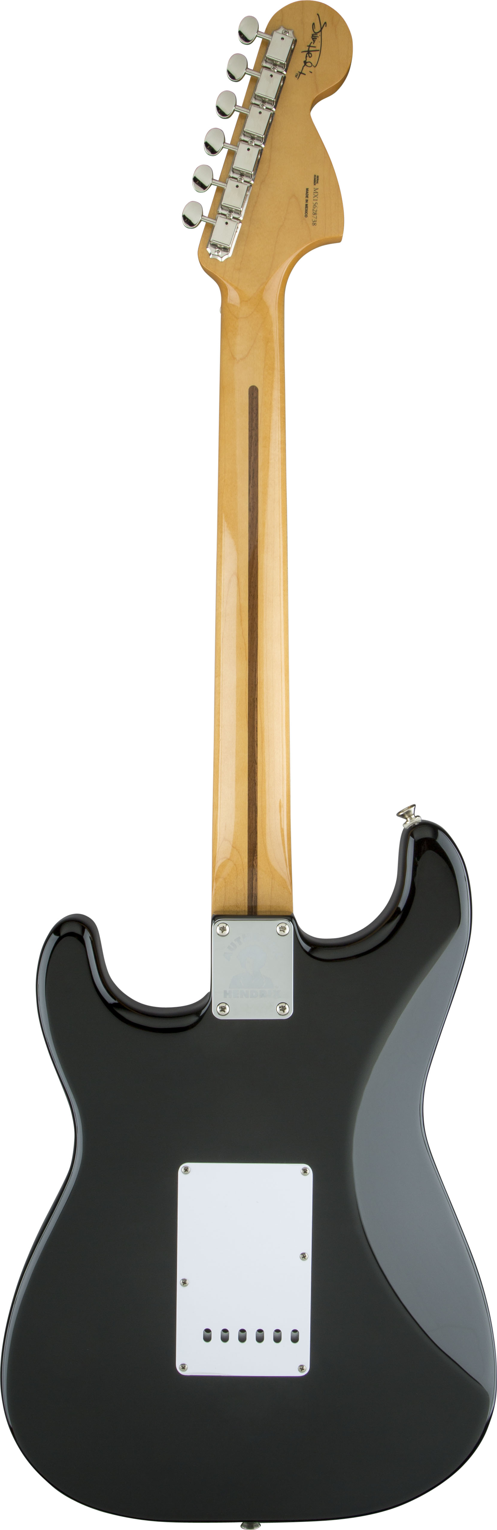 Fender Jimi Hendrix Strat Mex Sss Mn - Black - E-Gitarre in Str-Form - Variation 2