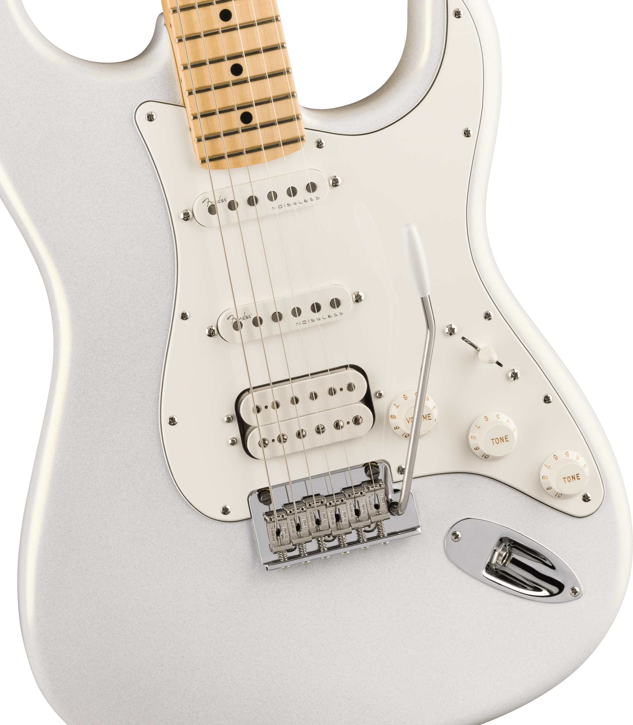 Fender Juanes Strat Trem Hss Mn - Luna White - E-Gitarre in Str-Form - Variation 2