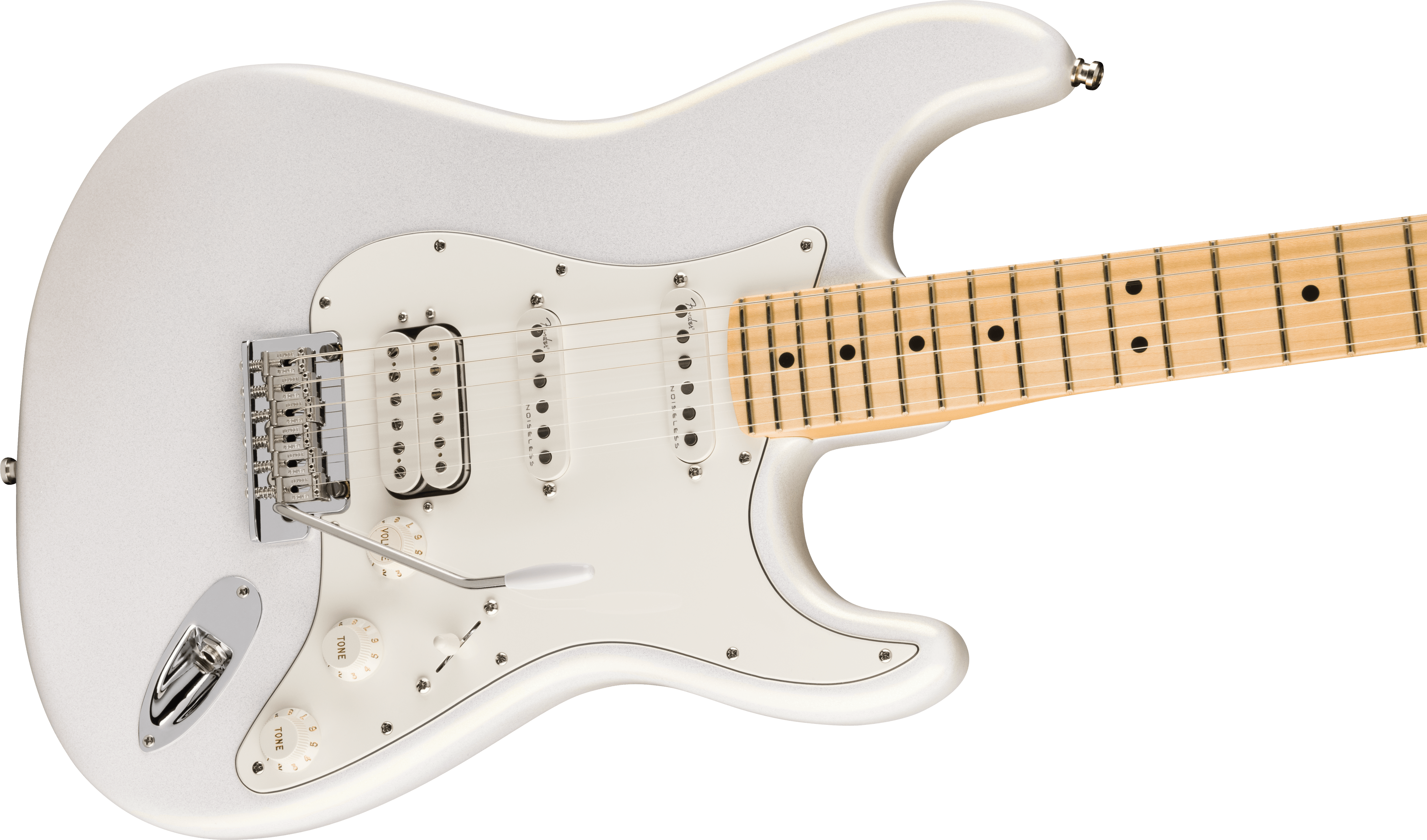 Fender Juanes Strat Trem Hss Mn - Luna White - E-Gitarre in Str-Form - Variation 3