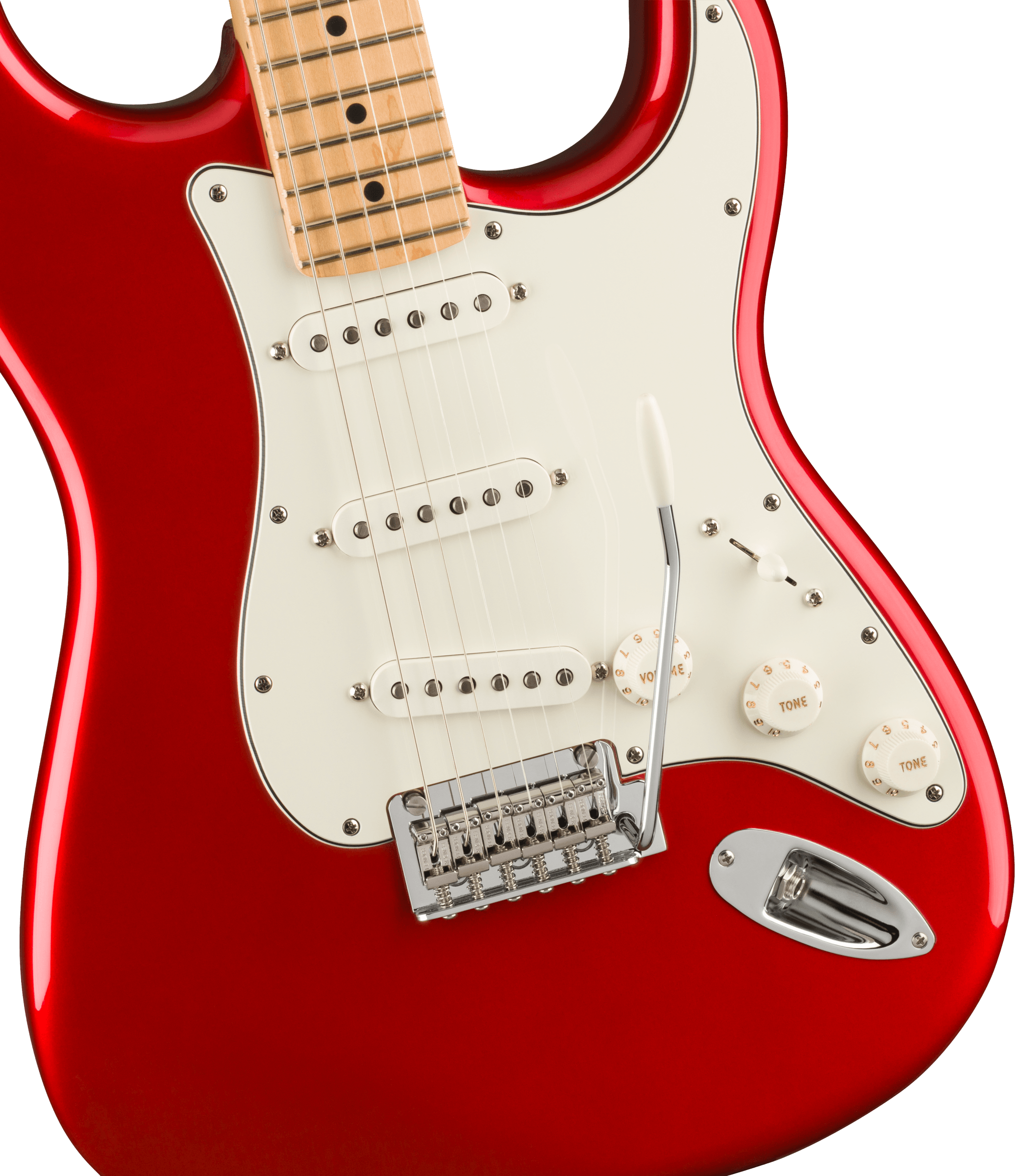 Fender Strat Player Mex 2023 3s Trem Mn - Candy Apple Red - E-Gitarre in Str-Form - Variation 2