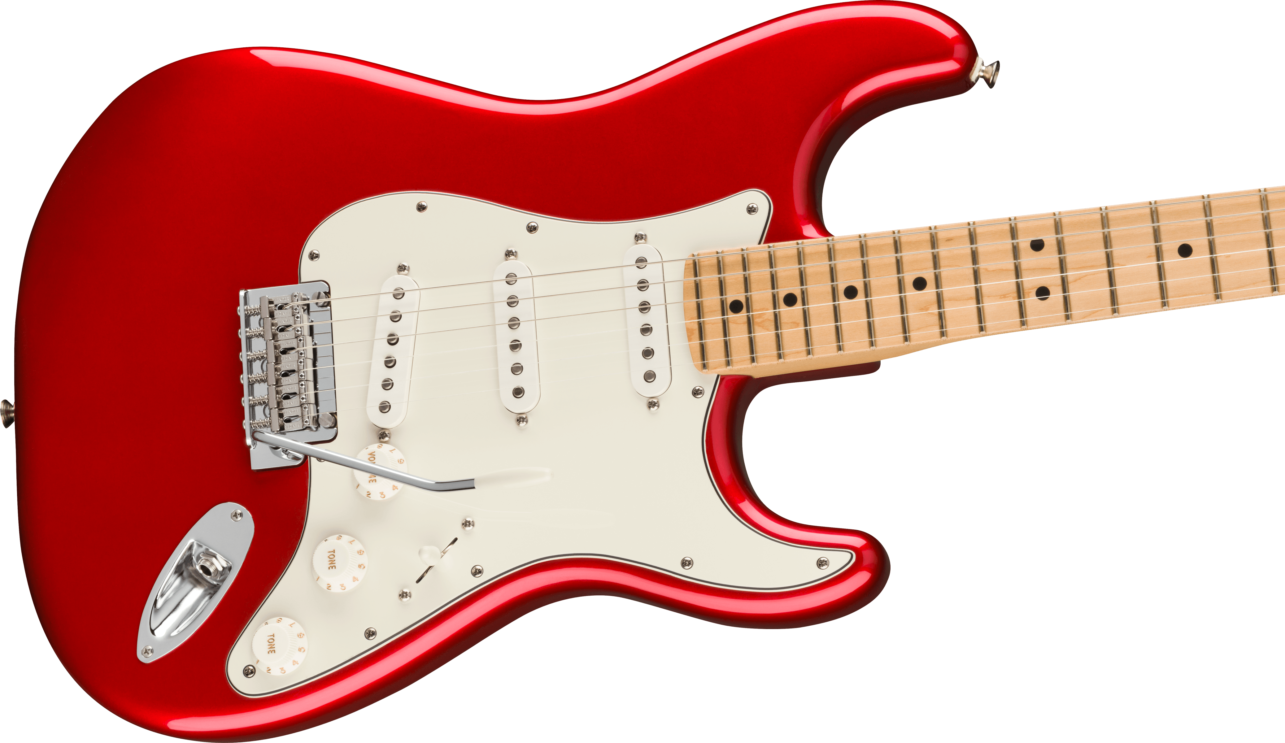 Fender Strat Player Mex 2023 3s Trem Mn - Candy Apple Red - E-Gitarre in Str-Form - Variation 3