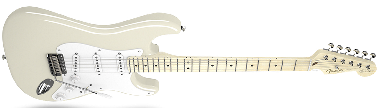 Fender Strat Usa American Artist Eric Clapton 3s Mn Olympic White - E-Gitarre in Str-Form - Variation 2