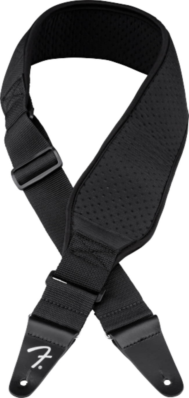 Fender Swell Neoprene Strap Black 3.5 Inch - Gitarrengurt - Variation 3