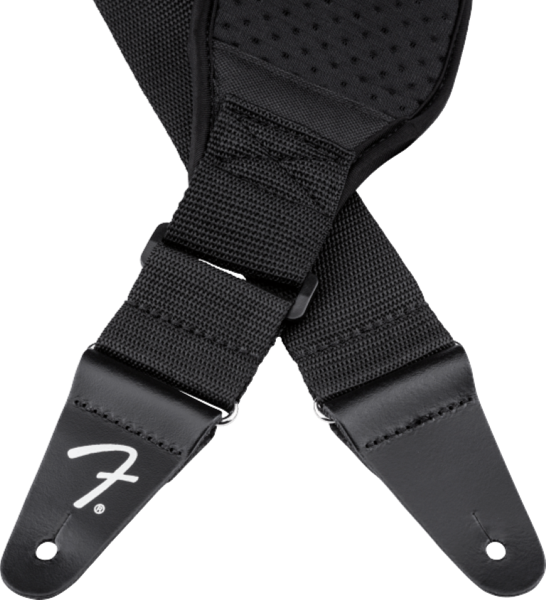 Fender Swell Neoprene Strap Black 3.5 Inch - Gitarrengurt - Variation 4