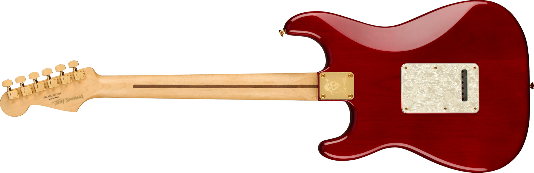 Fender Tash Sultana Strat Signature Mex Hss Mn - Transparent Cherry - E-Gitarre in Str-Form - Variation 1