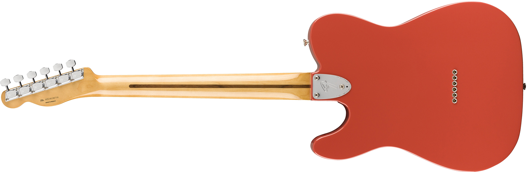 Fender Tele 70s Custom Vintera Vintage Mex Hh Pf - Fiesta Red - E-Gitarre in Teleform - Variation 1