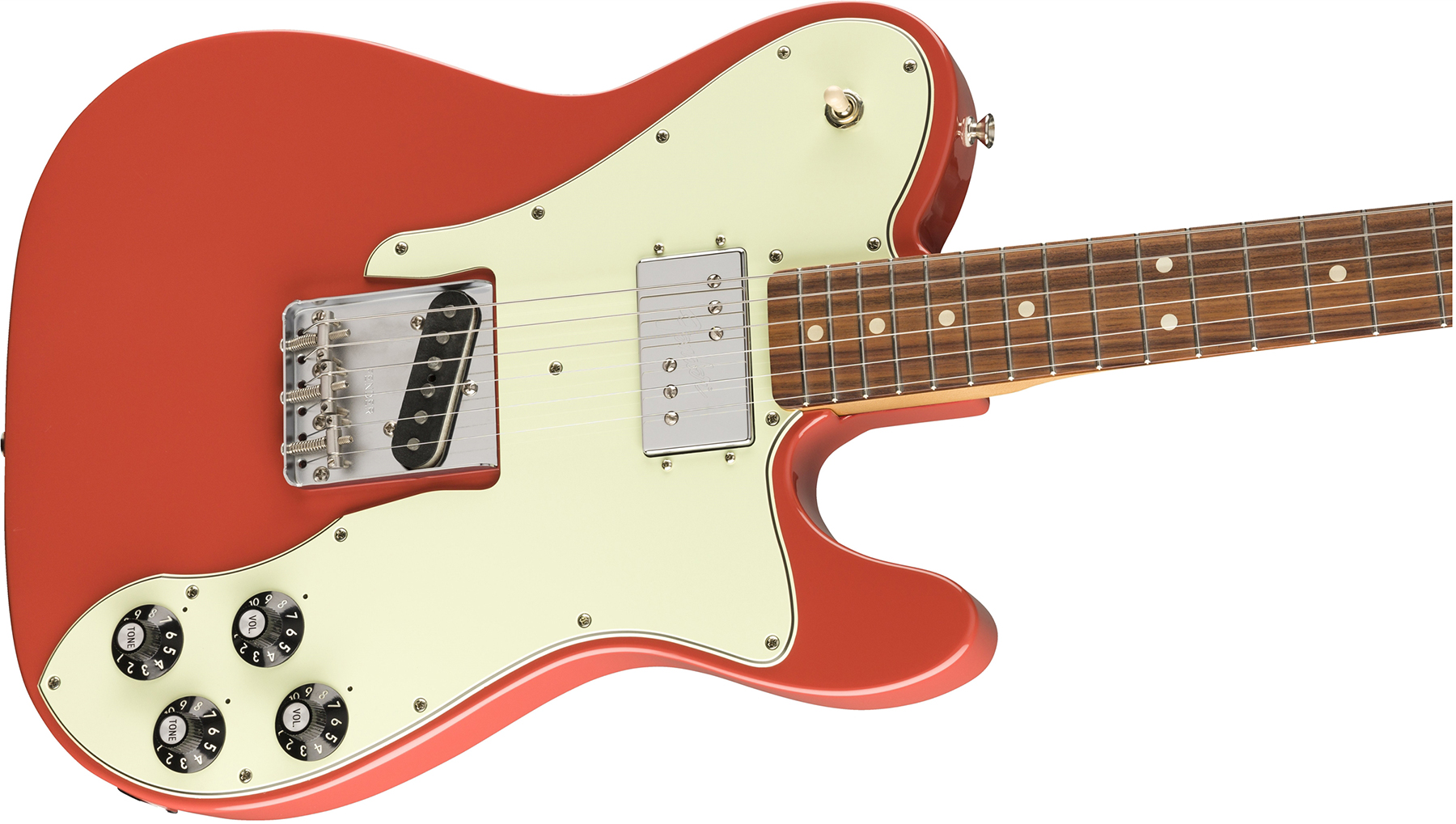 Fender Tele 70s Custom Vintera Vintage Mex Hh Pf - Fiesta Red - E-Gitarre in Teleform - Variation 2
