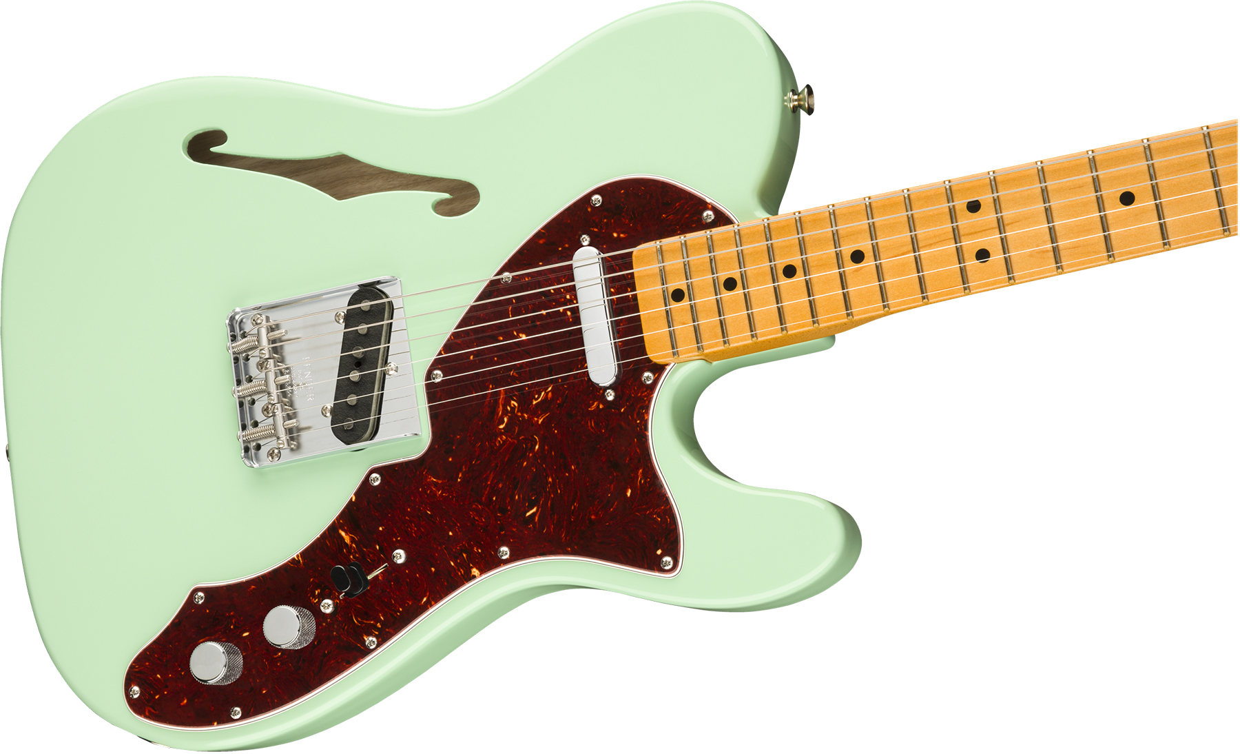 Fender Tele 60s Thinline American Original Usa Ss Mn - Surf Green - E-Gitarre in Teleform - Variation 2