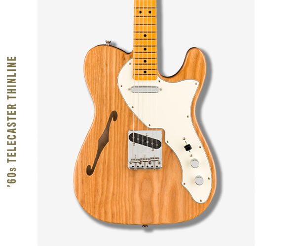 Fender Tele 60s Thinline American Original Usa Ss Mn - Aged Natural - Semi-Hollow E-Gitarre - Variation 4