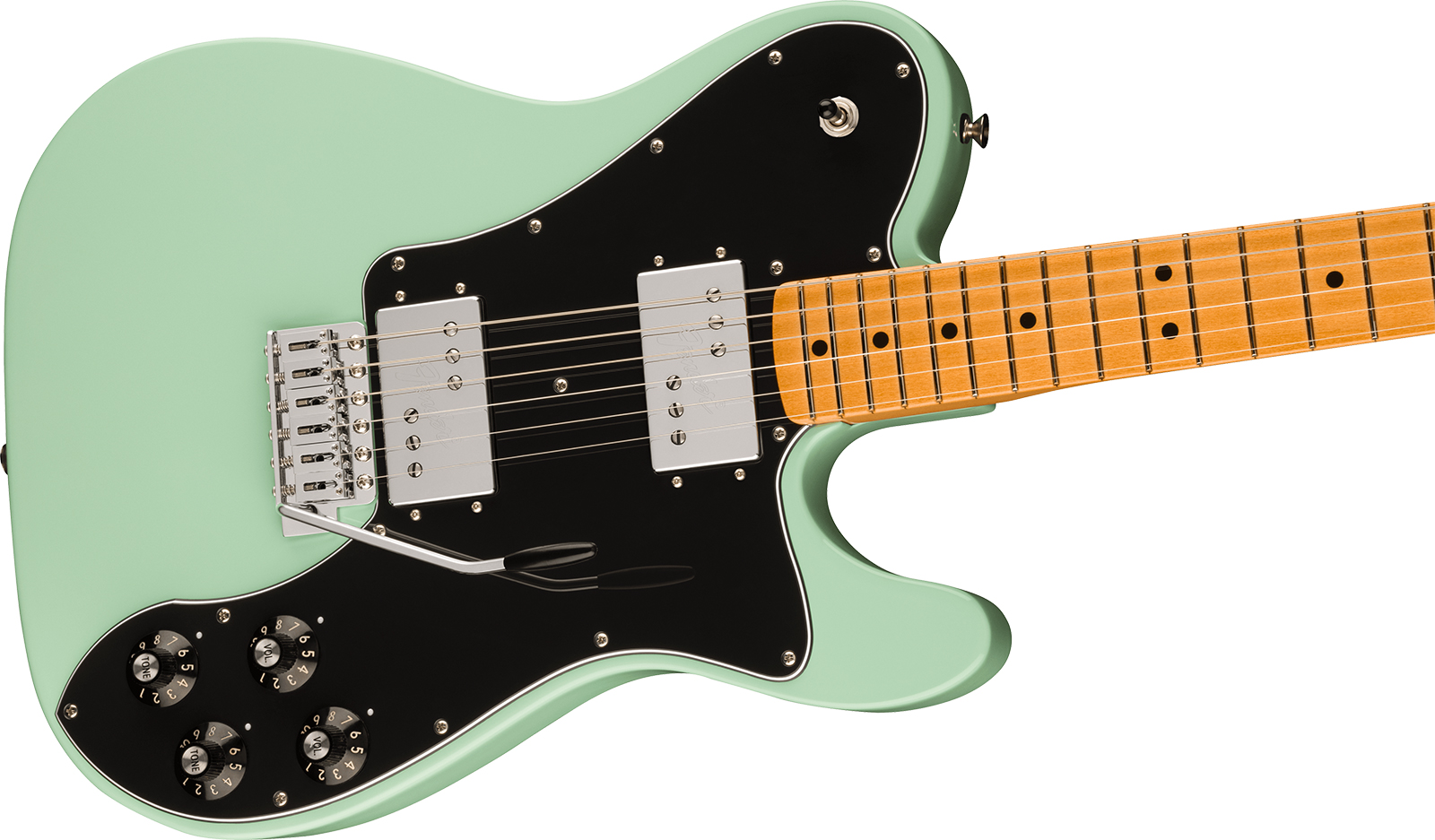 Fender Tele 70s Deluxe Tremolo Vintera 2 Mex 2h Trem Mn - Surf Green - E-Gitarre in Teleform - Variation 2
