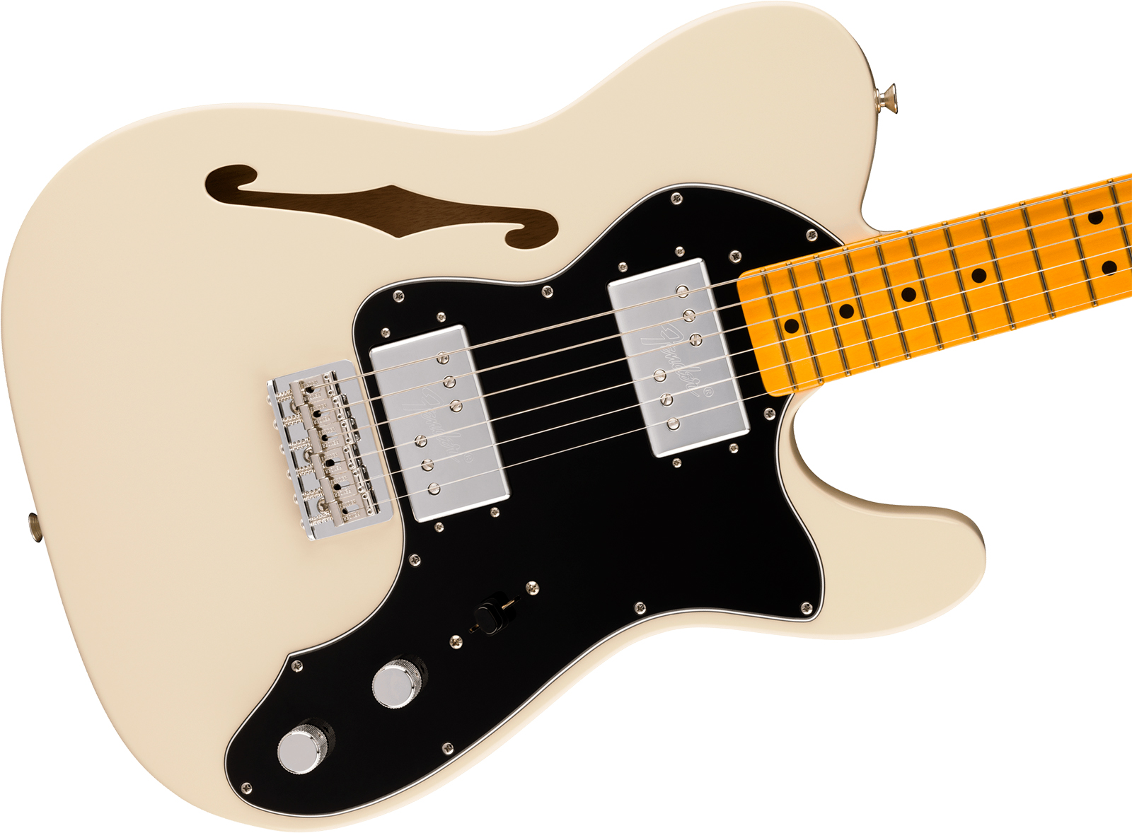 Fender Tele 72 Thinline American Vintage Ii Ltd 2h Ht Mn - Olympic White - E-Gitarre in Teleform - Variation 2
