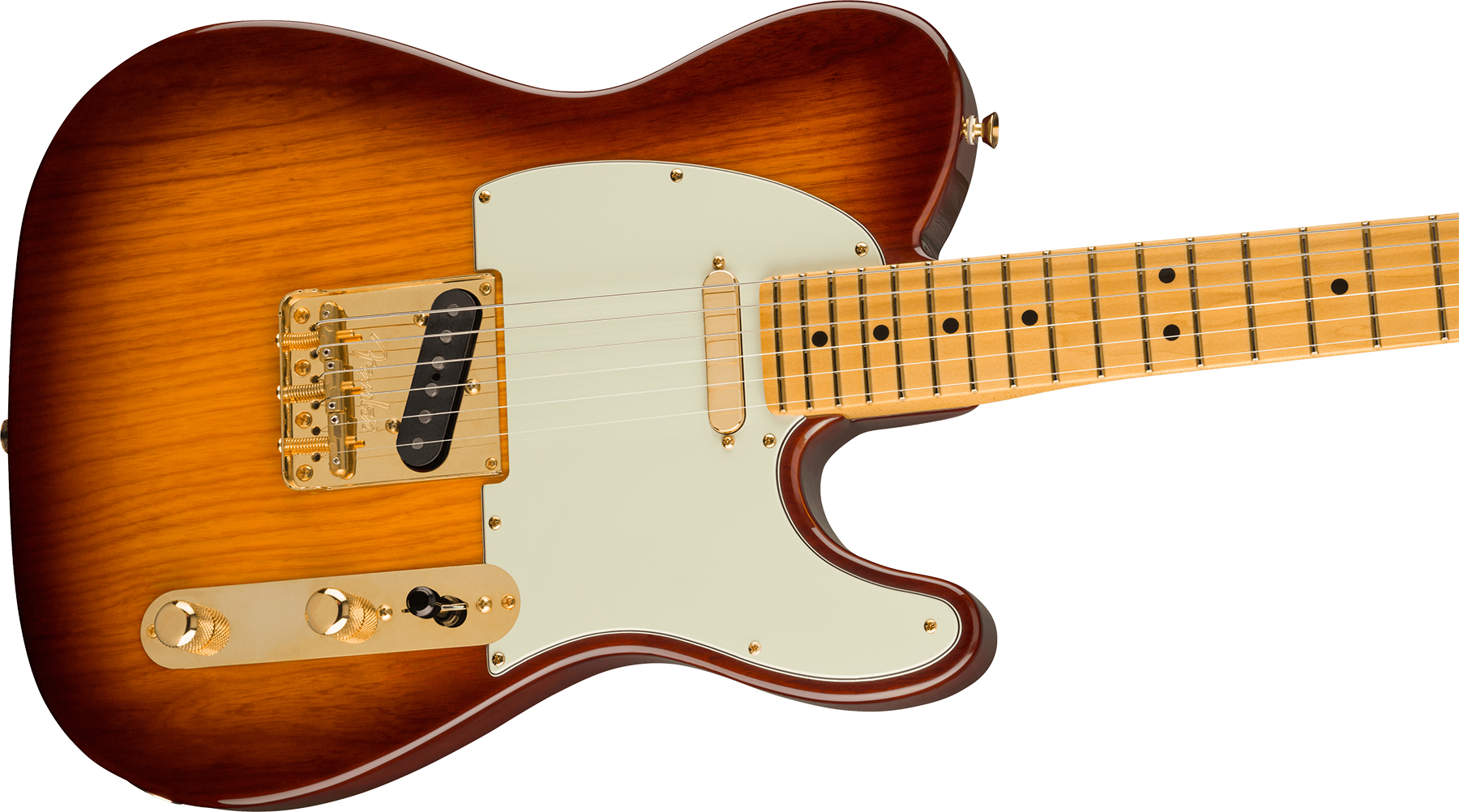Fender Tele 75th Anniversary Commemorative Ltd Usa Mn +etui - 2-color Bourbon Burst - E-Gitarre in Teleform - Variation 2