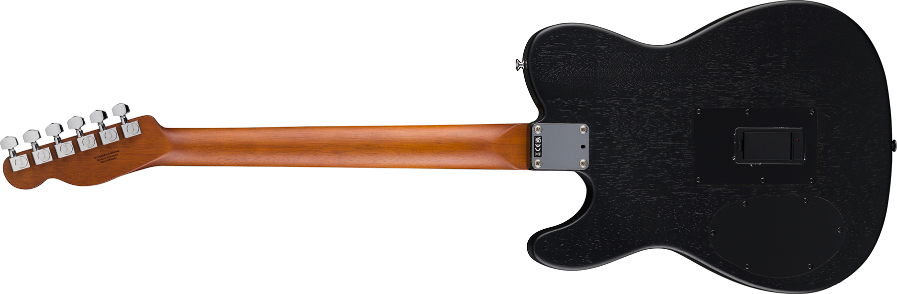 Fender Tele Acoustasonic Standard Epicea Nyatoh Rw - Black - Folk-Gitarre - Variation 1