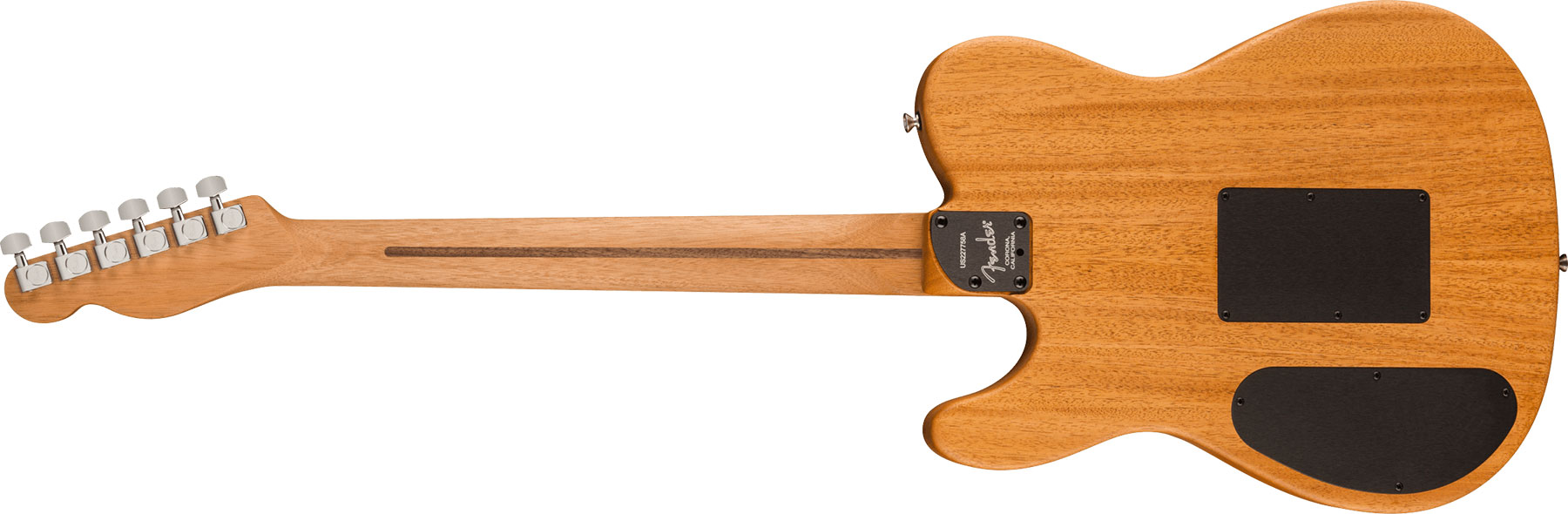 Fender Tele American Acoustasonic All Mahogany Usa Tout Acajou Eb - Natural - Elektroakustische Gitarre - Variation 1