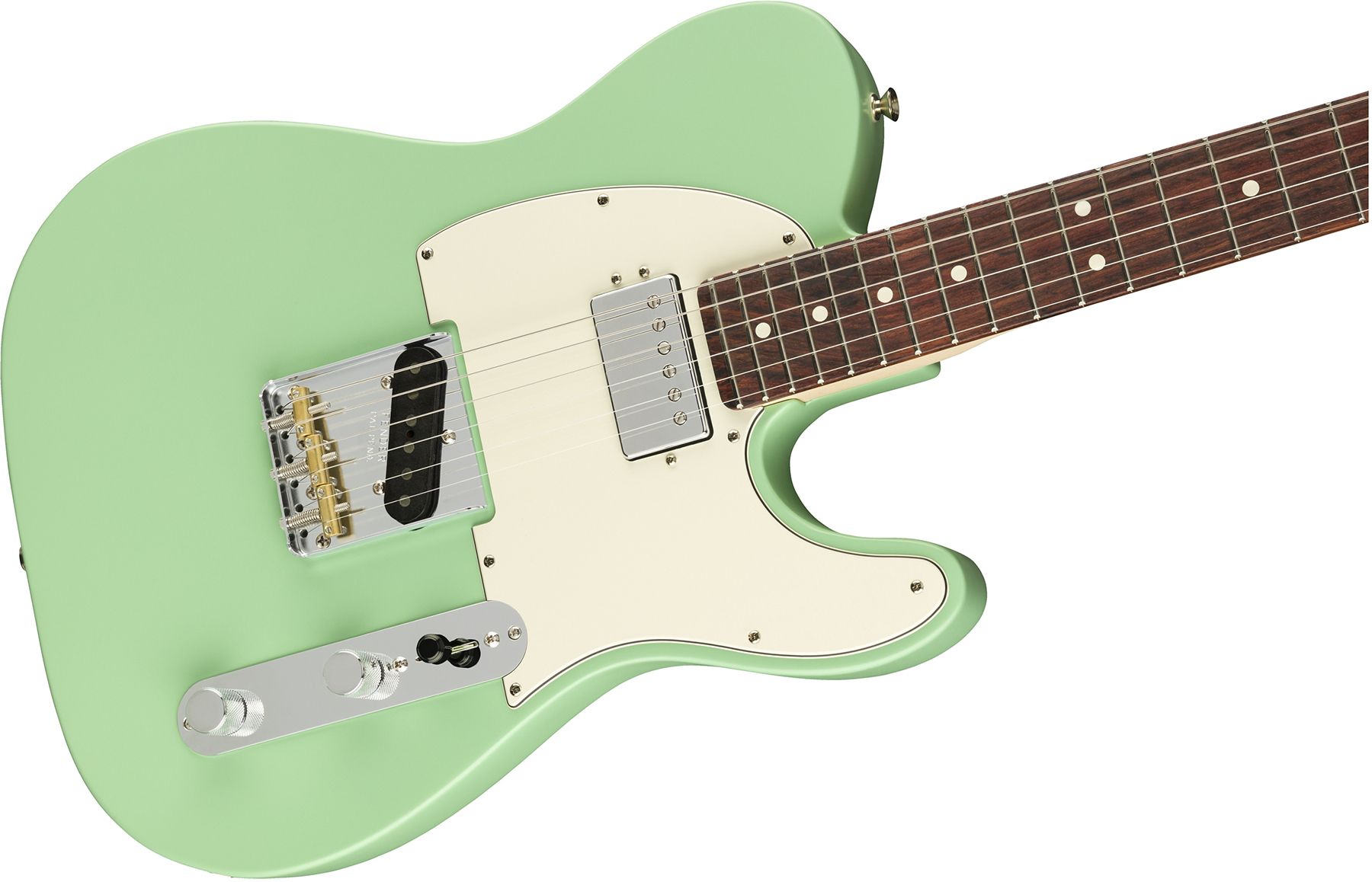 Fender Tele American Performer Hum Usa Sh Rw - Satin Surf Green - E-Gitarre in Teleform - Variation 2