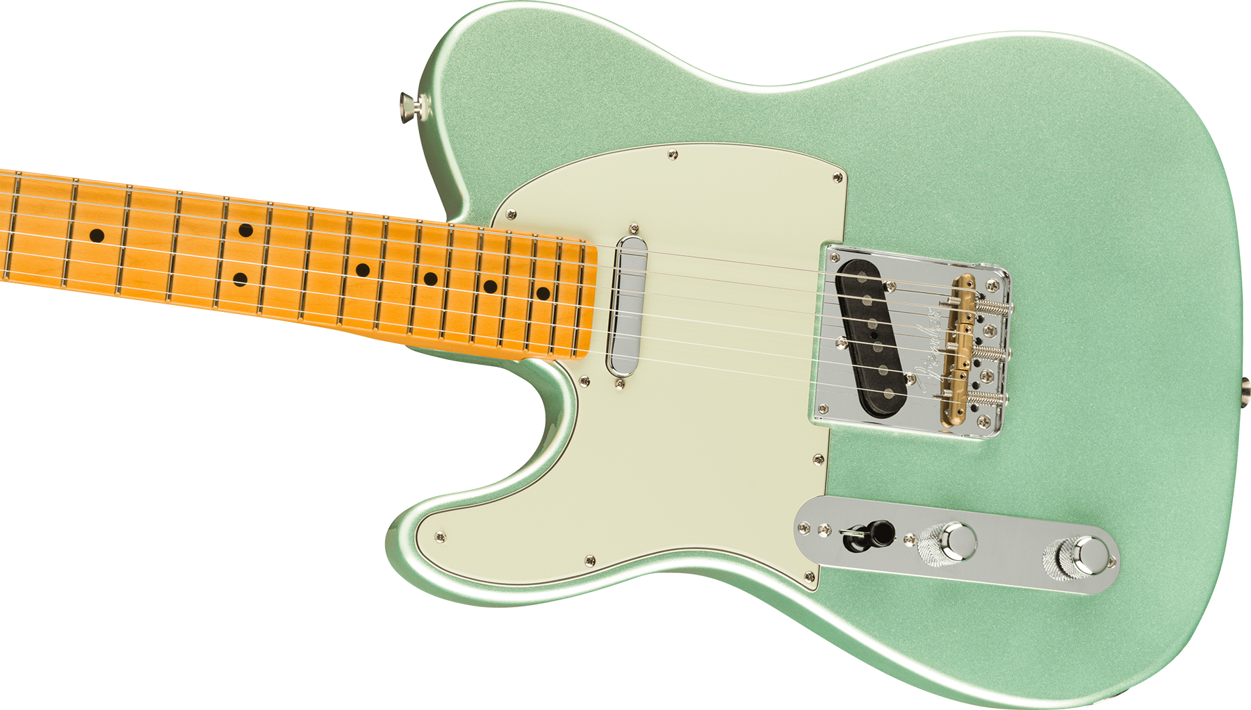 Fender Tele American Professional Ii Lh Gaucher Usa Mn - Mystic Surf Green - E-Gitarre für Linkshänder - Variation 2