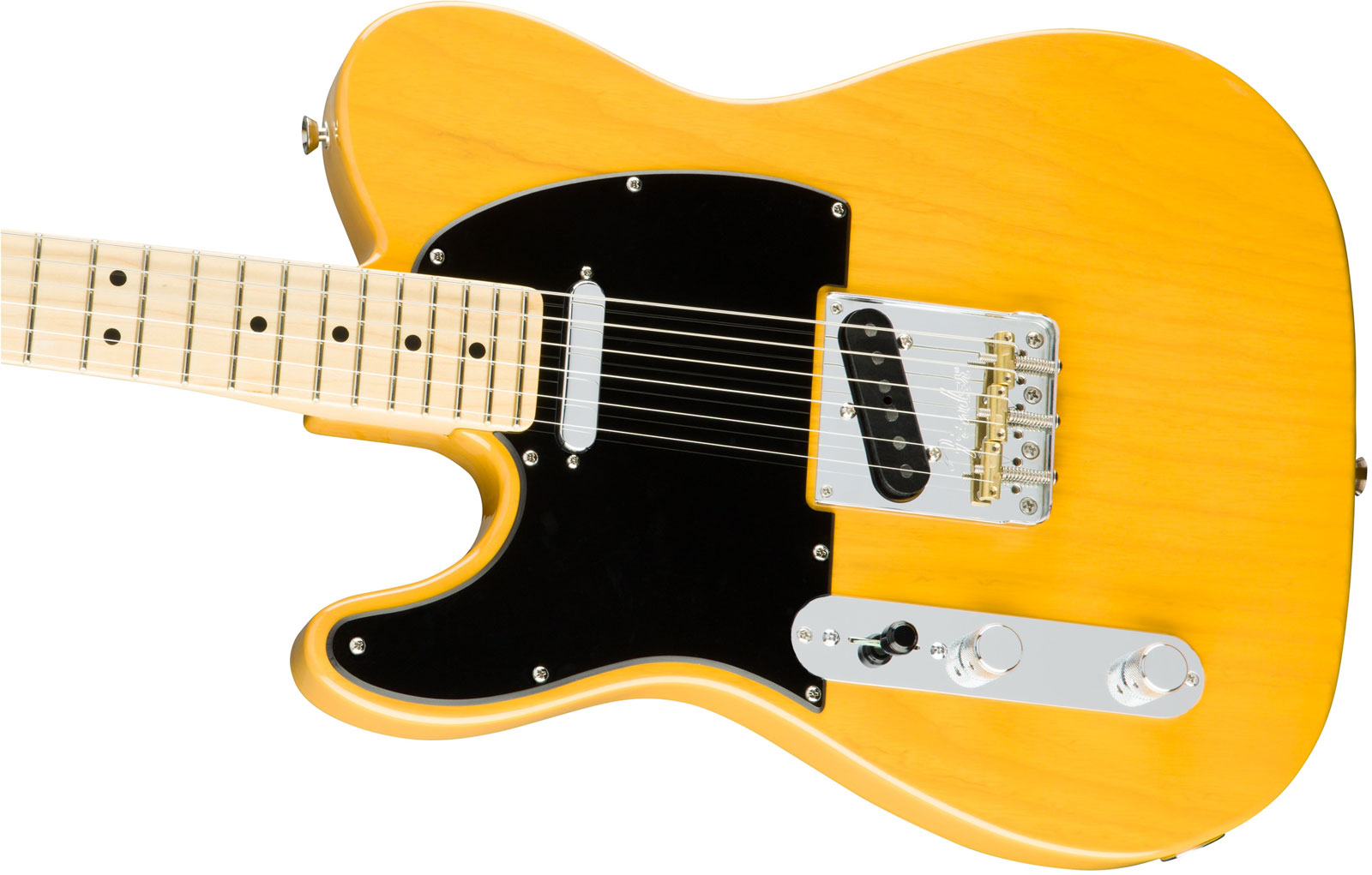 Fender Tele American Professional Lh Usa Gaucher 2s Mn - Butterscotch Blonde - E-Gitarre für Linkshänder - Variation 3