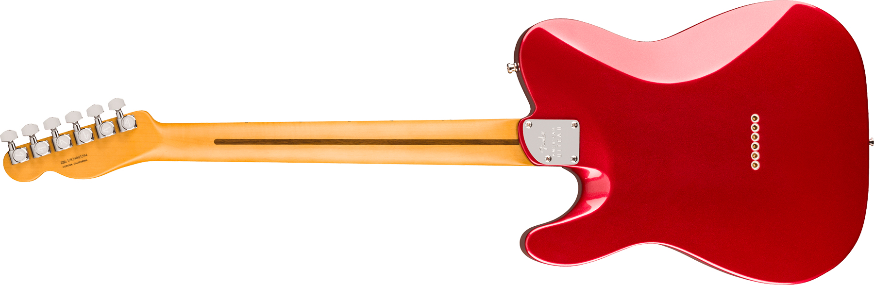 Fender Tele American Ultra Ii Usa 2s Ht Mn - Sinister Red - E-Gitarre in Str-Form - Variation 1