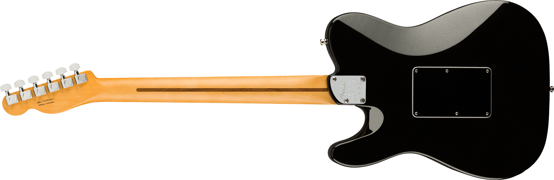 Fender Tele American Ultra Luxe Hh Floyd Rose Usa Fr Mn +etui - Mystic Black - E-Gitarre in Teleform - Variation 1