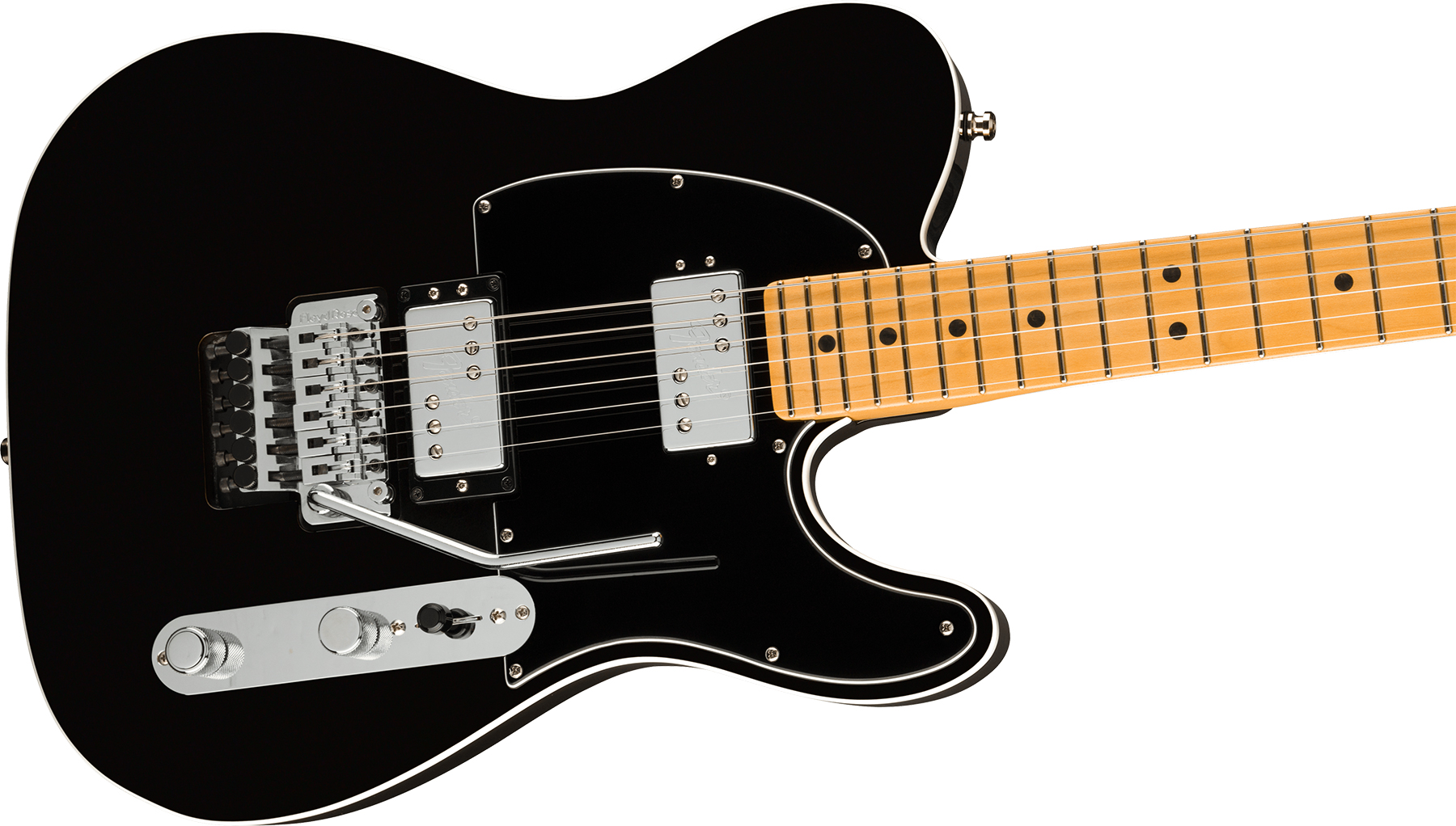 Fender Tele American Ultra Luxe Hh Floyd Rose Usa Fr Mn +etui - Mystic Black - E-Gitarre in Teleform - Variation 2