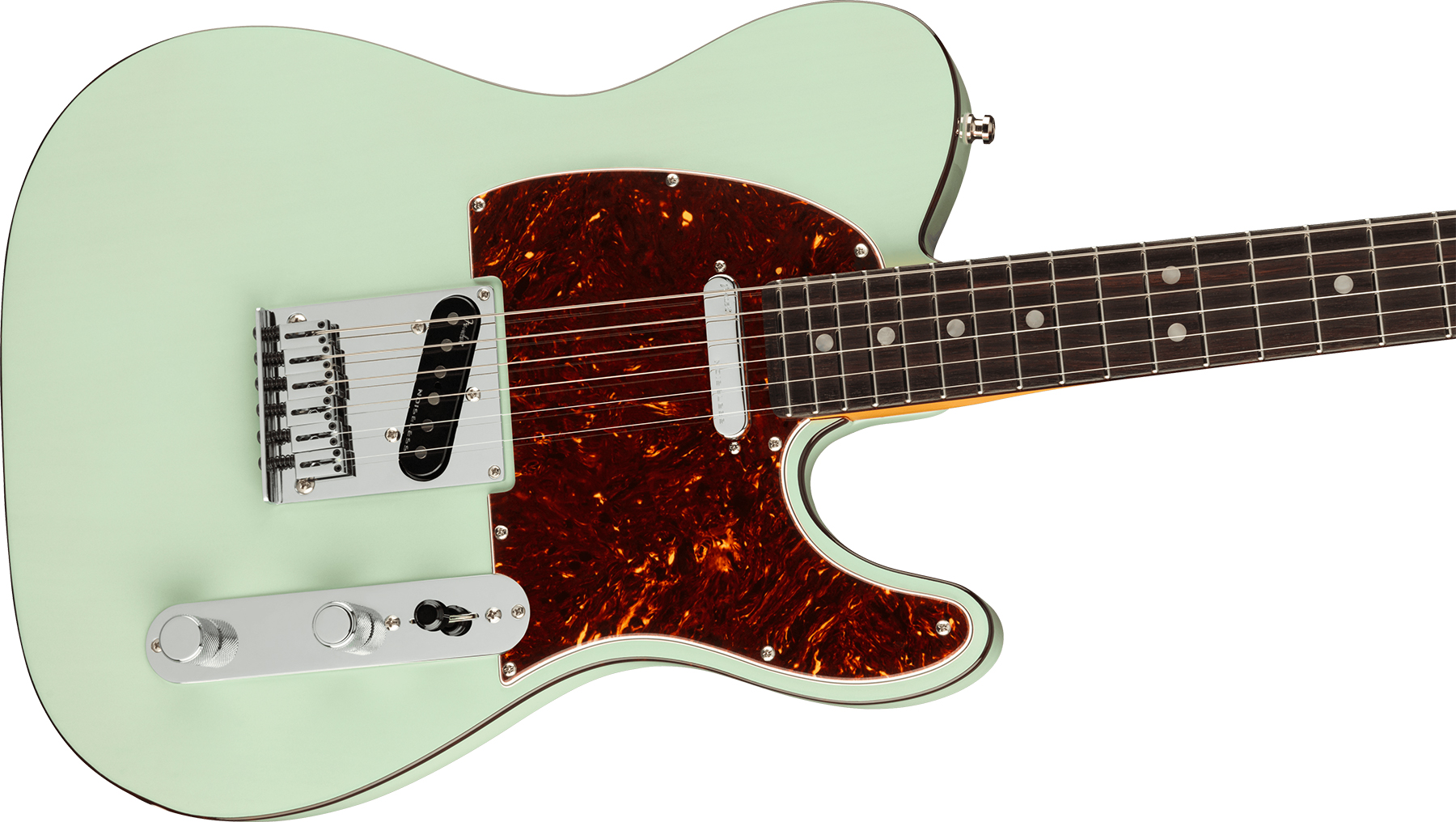 Fender Tele American Ultra Luxe Usa Rw +etui - Transparent Surf Green - E-Gitarre in Teleform - Variation 2