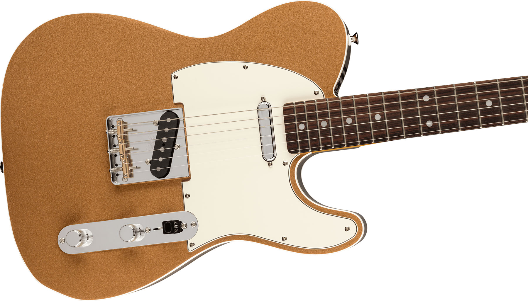 Fender Tele Custom '60s Jv Modified Jap 2s Ht Rw - Firemist Gold - E-Gitarre in Teleform - Variation 2