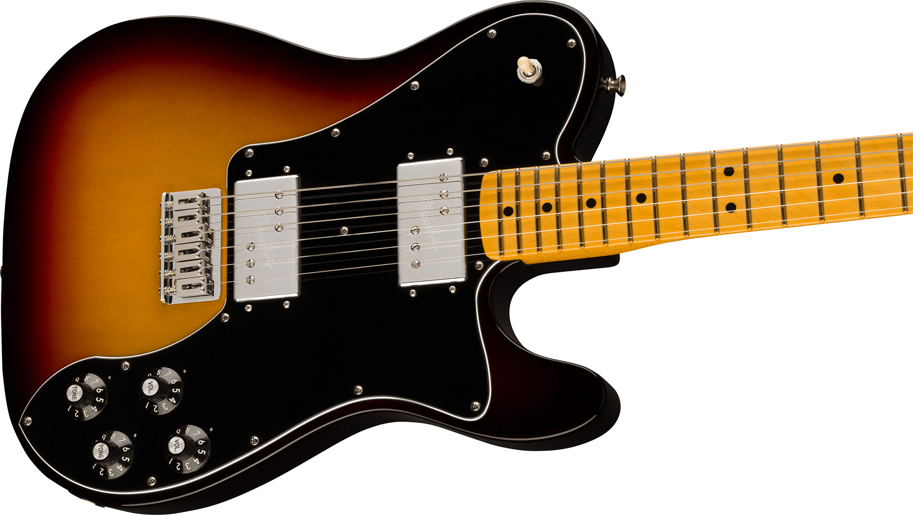 Fender Tele Deluxe 1975 American Vintage Ii Usa 2h Ht Mn - 3-color Sunburst - E-Gitarre in Teleform - Variation 2