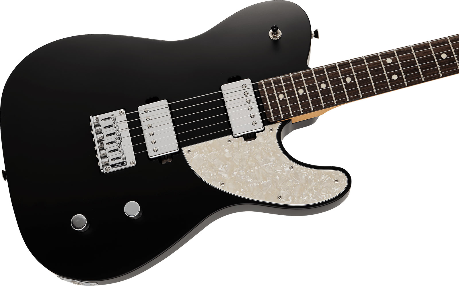 Fender Tele Elemental Mij Jap 2h Ht Rw - Stone Black - E-Gitarre in Teleform - Variation 2