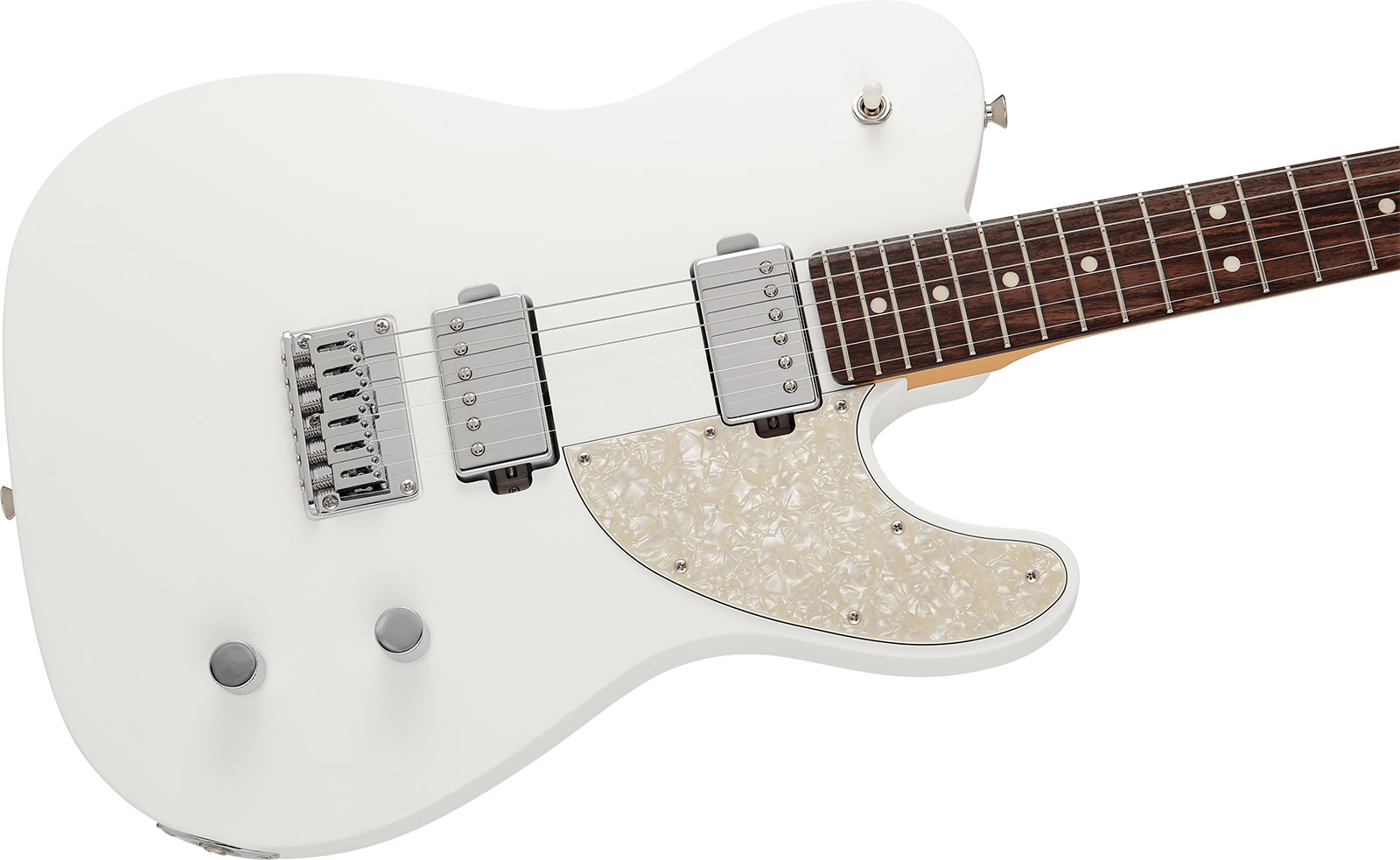 Fender Tele Elemental Mij Jap 2h Ht Rw - Nimbus White - E-Gitarre in Teleform - Variation 2