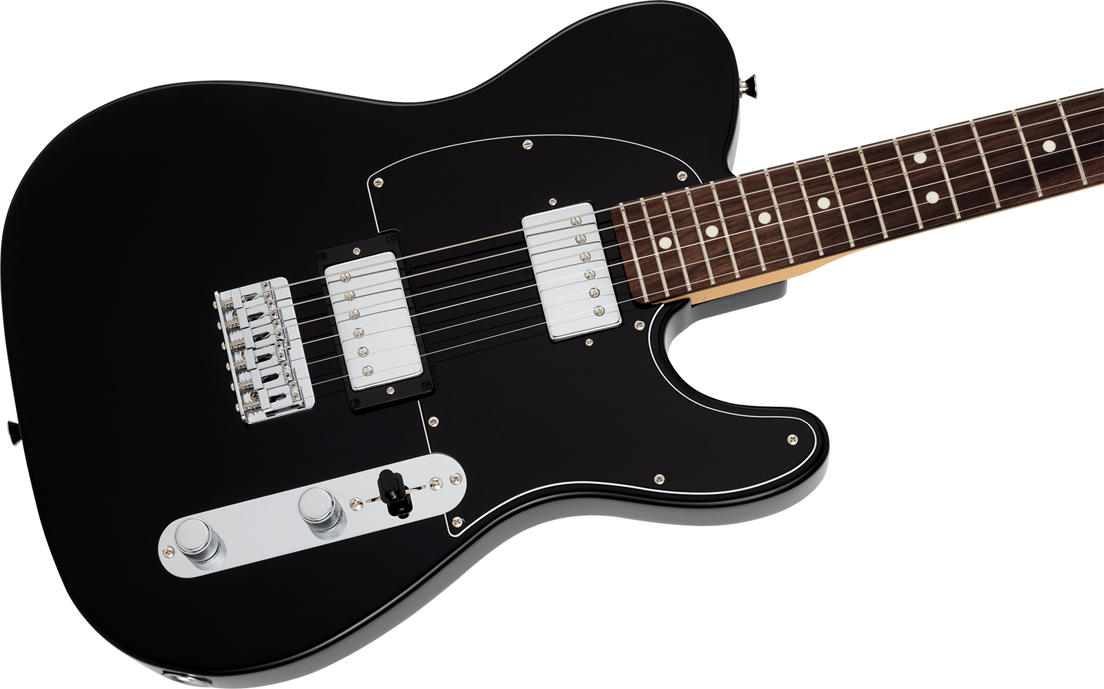 Fender Tele Hybrid Ii Hh Mij Ltd Jap 2h Ht Rw - Black - E-Gitarre in Teleform - Variation 2
